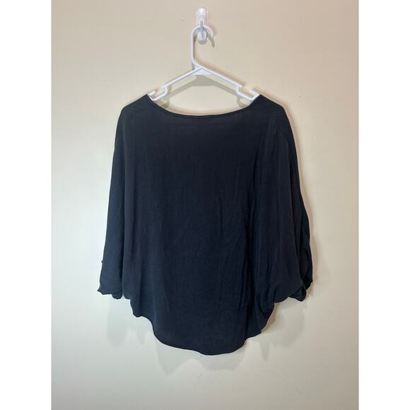 Natalie Busby Sz S Hang Loose Top Tencel Viscose Iron Black - Nice! - Picture 7 of 10